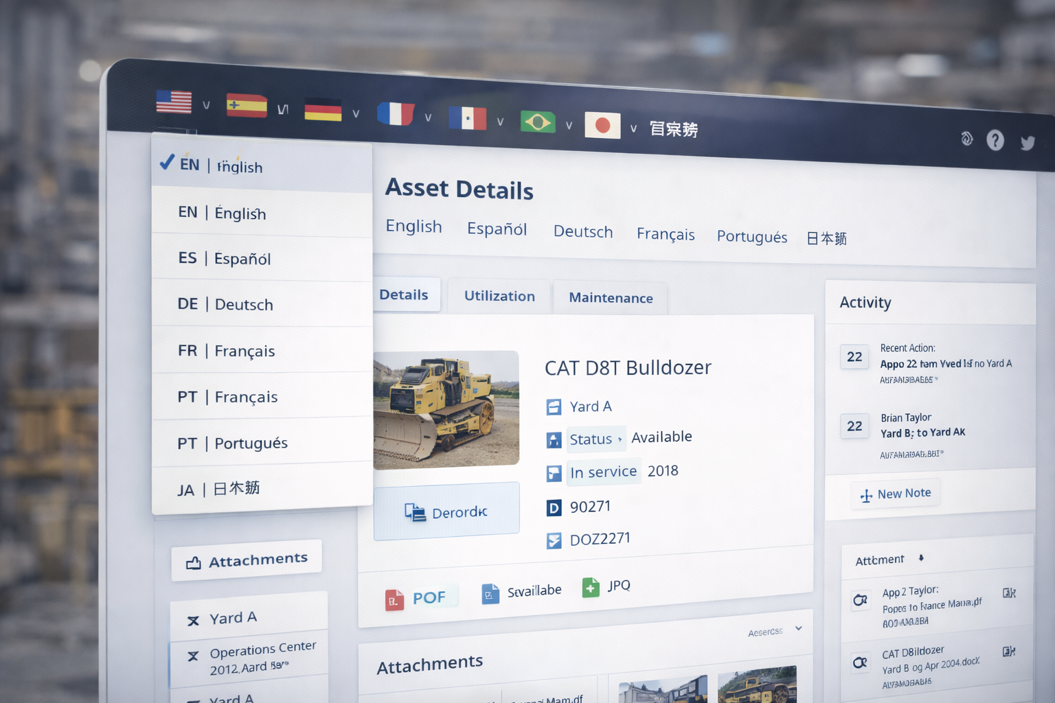 AssetIQ Multi Language Support