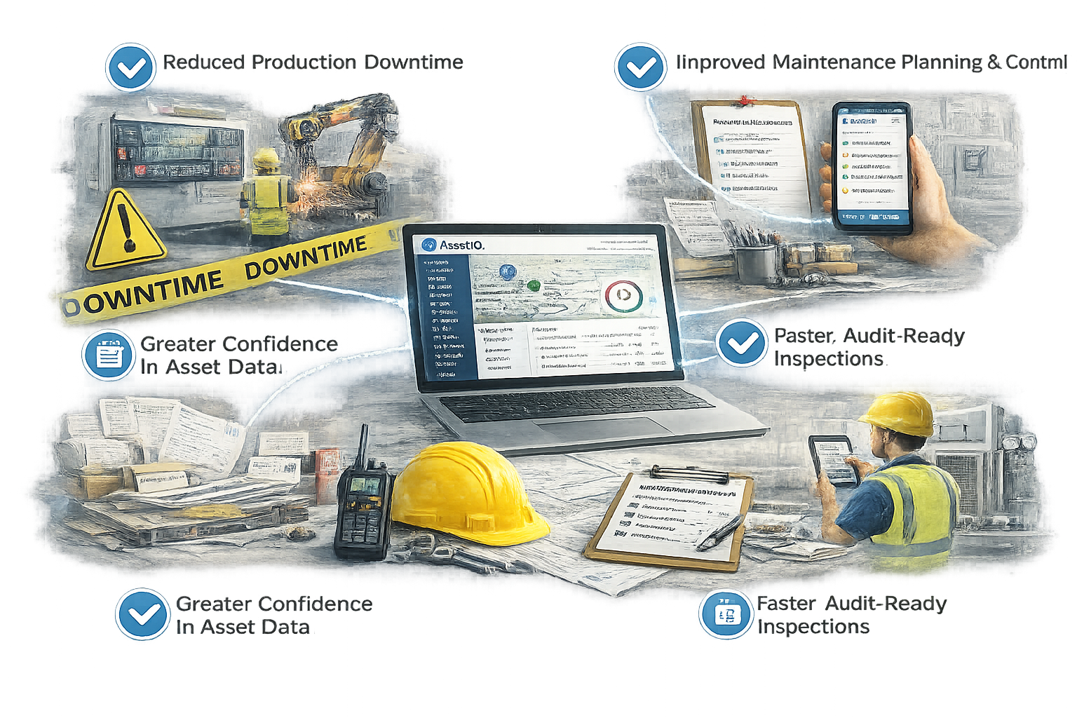 Manufacturing and Industrial Operations Benefits - AssetIQ